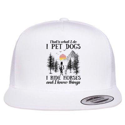 Horse Dog That's What I Do I Pet Dog I Ride Horse Xmas  Flatbill Hat