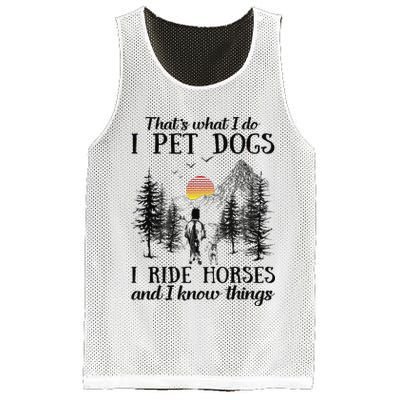 Horse Dog That's What I Do I Pet Dog I Ride Horse Xmas  Mesh Reversible Basketball Jersey Tank
