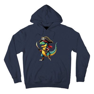 Halloween Dinosaur Trex Pirate Hoodie