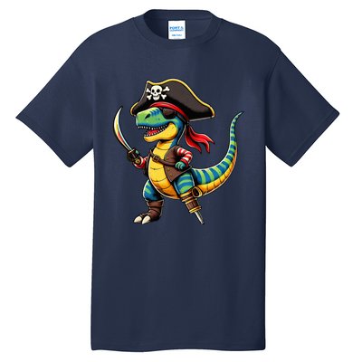 Halloween Dinosaur Trex Pirate Tall T-Shirt