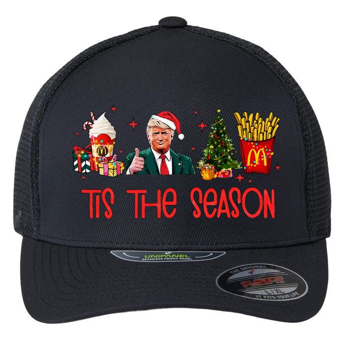 Humorous Donald Trump Tis The Season Trump Christmas Flexfit Unipanel Trucker Cap