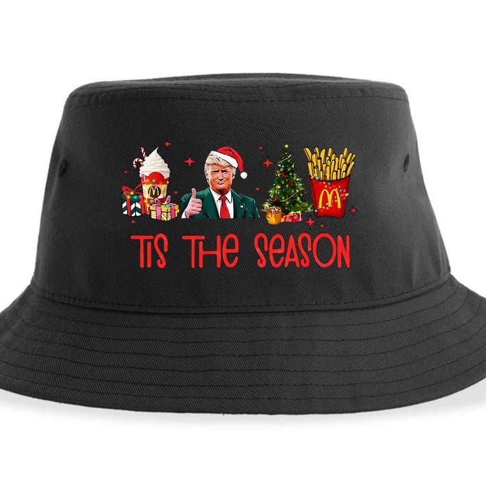 Humorous Donald Trump Tis The Season Trump Christmas Sustainable Bucket Hat