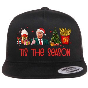 Humorous Donald Trump Tis The Season Trump Christmas Flat Bill Trucker Hat