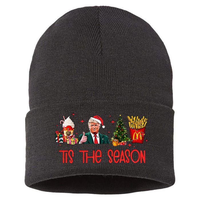 Humorous Donald Trump Tis The Season Trump Christmas Sustainable Knit Beanie