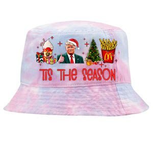 Humorous Donald Trump Tis The Season Trump Christmas Tie-Dyed Bucket Hat