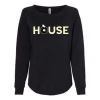 House DJ Turntable Techno EDM Dance Music Discjockey Womens California Wash Sweatshirt