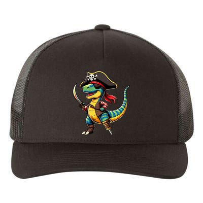 Halloween Dinosaur Trex Pirate Yupoong Adult 5-Panel Trucker Hat