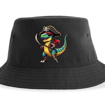 Halloween Dinosaur Trex Pirate Sustainable Bucket Hat