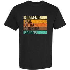 Husband Dad Ultra Running Ultramarathon Mountain Runner Garment-Dyed Heavyweight T-Shirt