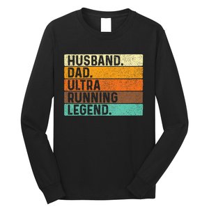 Husband Dad Ultra Running Ultramarathon Mountain Runner Long Sleeve Shirt