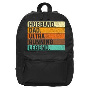 Husband Dad Ultra Running Ultramarathon Mountain Runner 16 in Basic Backpack