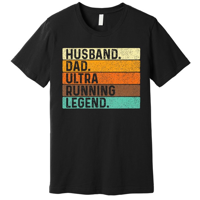 Husband Dad Ultra Running Ultramarathon Mountain Runner Premium T-Shirt