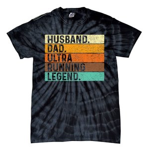 Husband Dad Ultra Running Ultramarathon Mountain Runner Tie-Dye T-Shirt