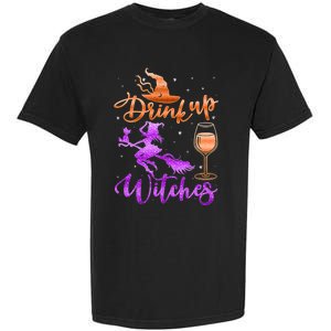 Halloween Drink Up Witches Costumes Wine Lovers Hallowine Garment-Dyed Heavyweight T-Shirt