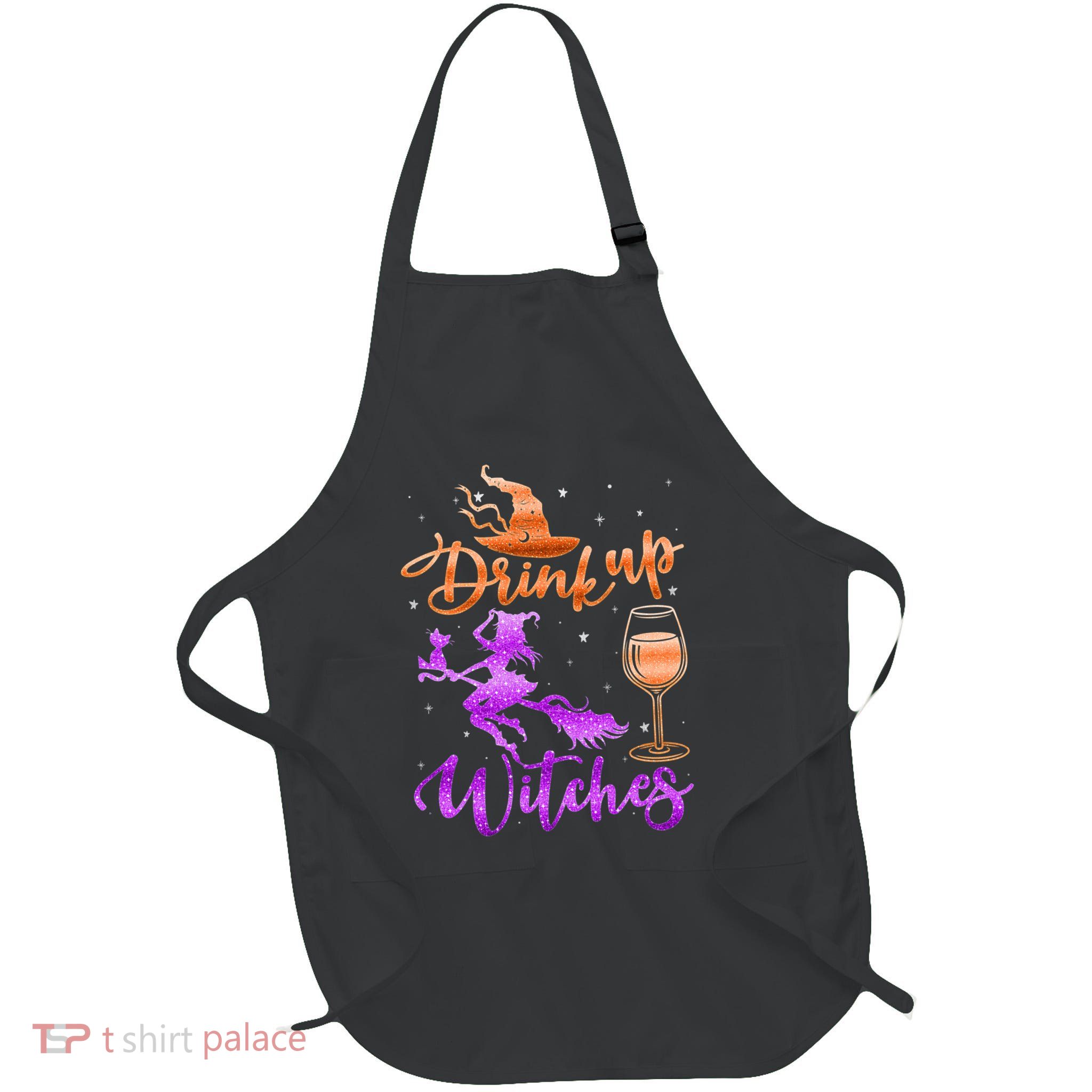 Halloween Drink Up Witches Costumes Wine Lovers Hallowine Apron