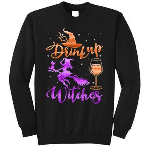 Halloween Drink Up Witches Costumes Wine Lovers Hallowine Sweatshirt