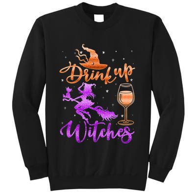 Halloween Drink Up Witches Costumes Wine Lovers Hallowine Sweatshirt