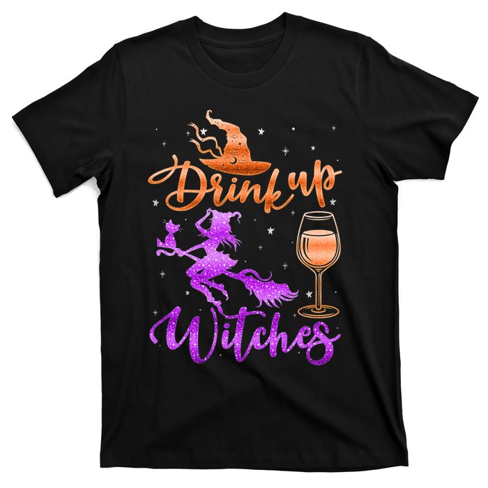 Halloween Drink Up Witches Costumes Wine Lovers Hallowine T-Shirt