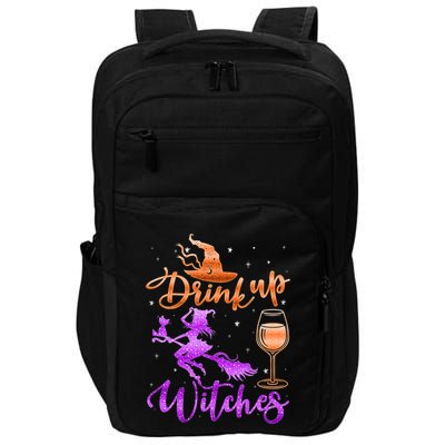 Halloween Drink Up Witches Costumes Wine Lovers Hallowine Impact Tech Backpack
