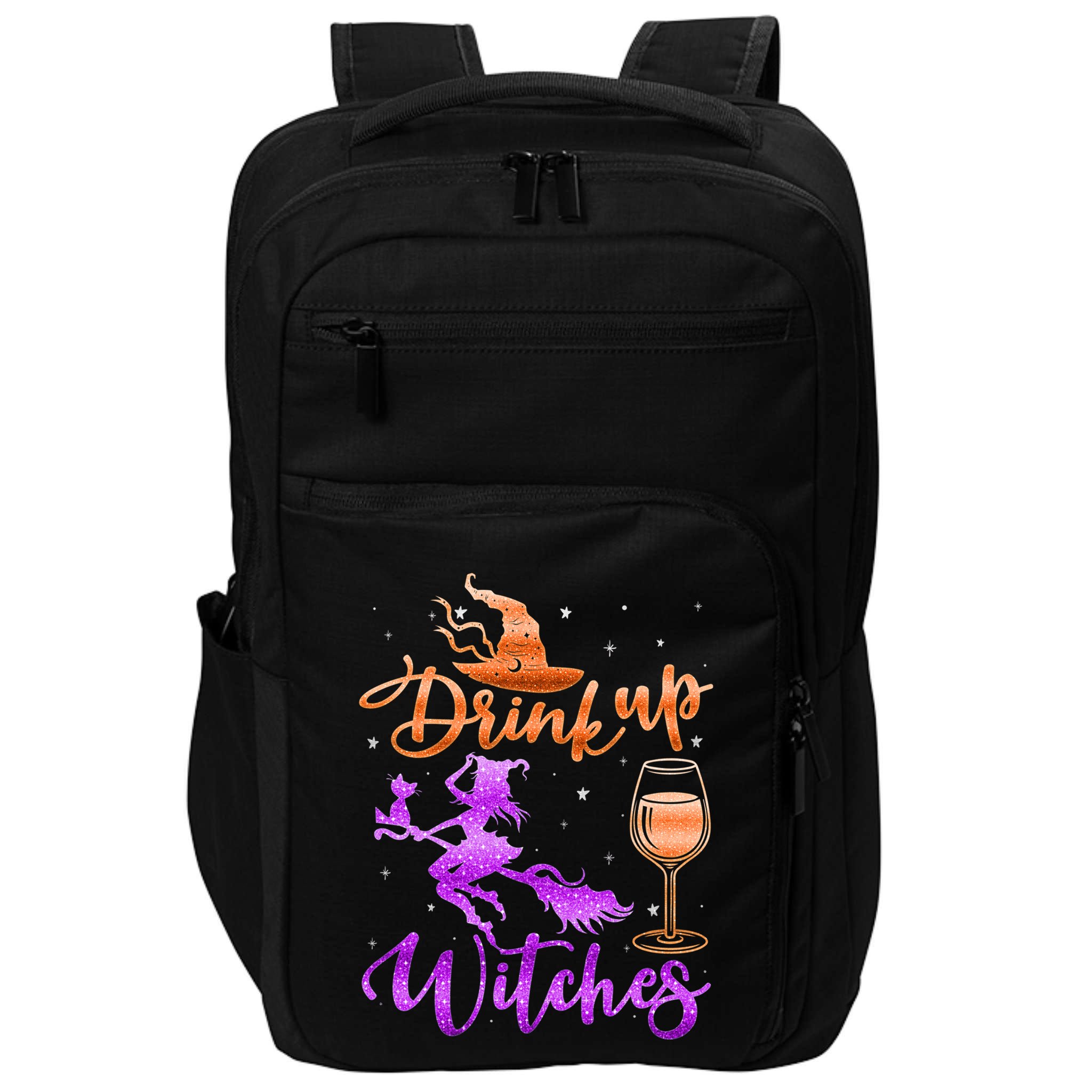 Halloween Drink Up Witches Costumes Wine Lovers Hallowine Impact Tech Backpack