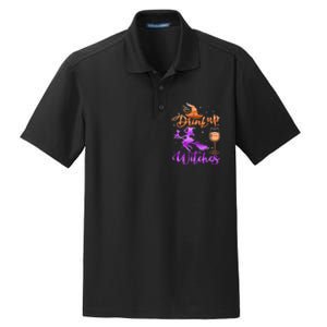 Halloween Drink Up Witches Costumes Wine Lovers Hallowine Dry Zone Grid Polo