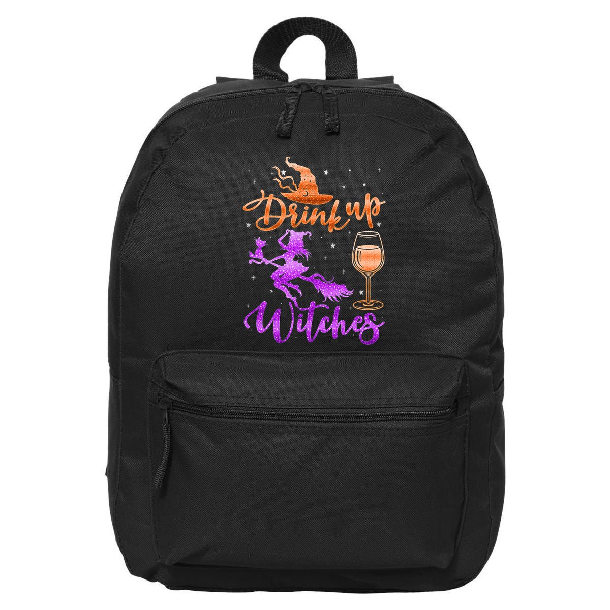 Halloween Drink Up Witches Costumes Wine Lovers Hallowine 16 in Basic Backpack
