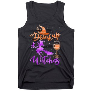 Halloween Drink Up Witches Costumes Wine Lovers Hallowine Tank Top