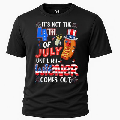 Hot Dog Until My Wiener Comes Out Funny Hot Dog 4Th Of July Performance Shirt