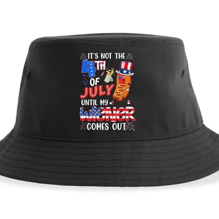 Hot Dog Until My Wiener Comes Out Funny Hot Dog 4Th Of July Sustainable Bucket Hat
