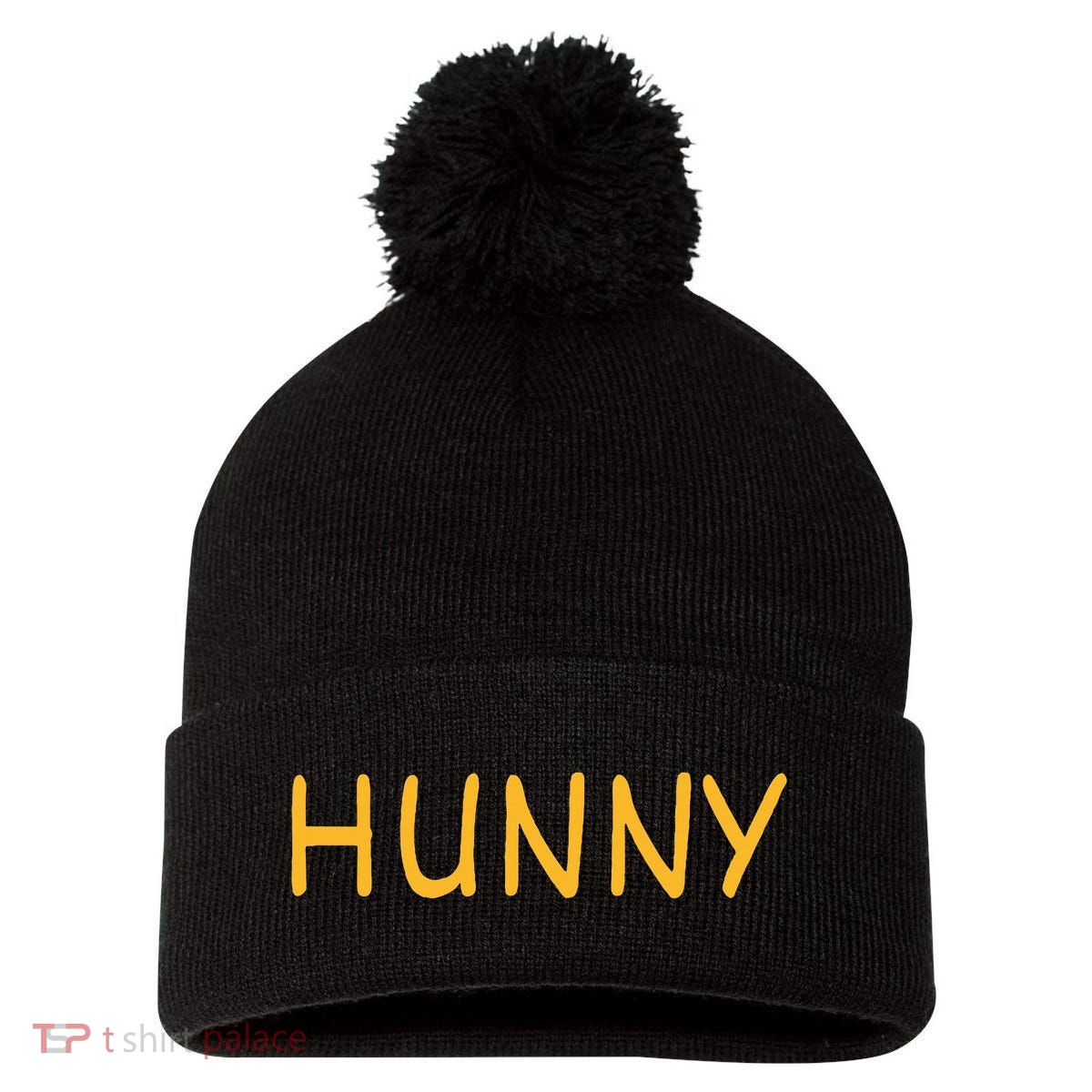 Hunny ! Dress Up As A Special Bear! Halloween Costume! Pom Pom 12in Knit Beanie
