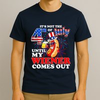 Hot Dog Until My Wiener Comes Out Funny Hot Dog 4th Of July T-Shirt