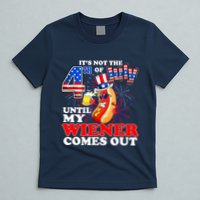Hot Dog Until My Wiener Comes Out Funny Hot Dog 4th Of July T-Shirt