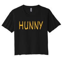 Hunny ! Dress Up As A Special Bear! Halloween Costume Women's Crop Top Tee