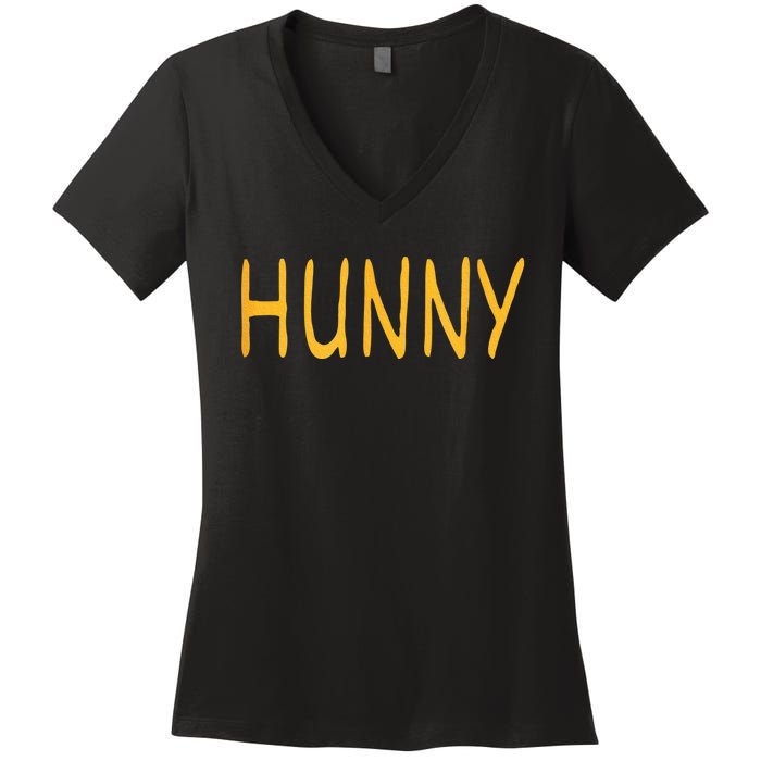 Hunny ! Dress Up As A Special Bear! Halloween Costume Women's V-Neck T-Shirt