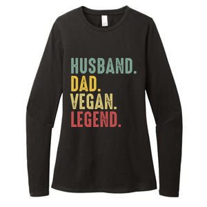 Husband Dad Vegan Legend Funny Best Father Daddy Marriage Gift Womens CVC Long Sleeve Shirt