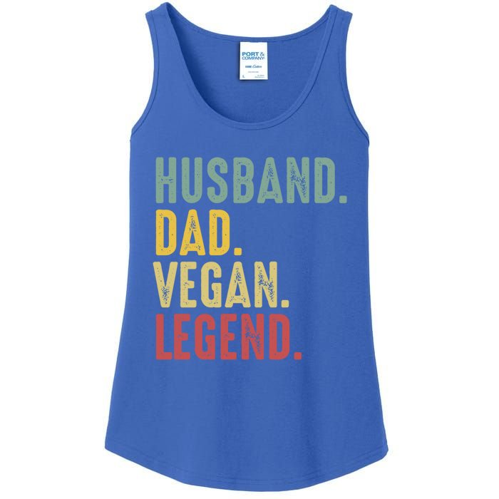 Husband Dad Vegan Legend Funny Best Father Daddy Marriage Gift Ladies Essential Tank