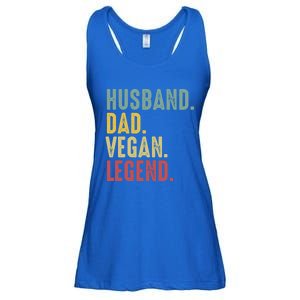 Husband Dad Vegan Legend Funny Best Father Daddy Marriage Gift Ladies Essential Flowy Tank