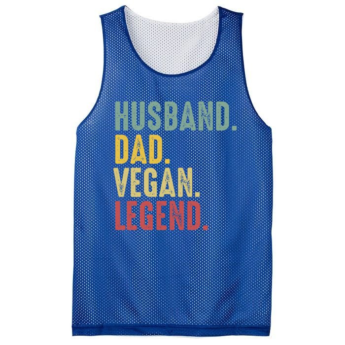 Husband Dad Vegan Legend Funny Best Father Daddy Marriage Gift Mesh Reversible Basketball Jersey Tank