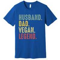 Husband Dad Vegan Legend Funny Best Father Daddy Marriage Gift Premium T-Shirt