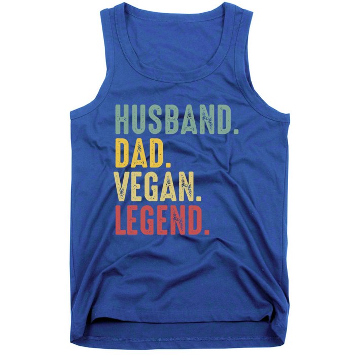 Husband Dad Vegan Legend Funny Best Father Daddy Marriage Gift Tank Top