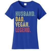 Husband Dad Vegan Legend Funny Best Father Daddy Marriage Gift Women's T-Shirt