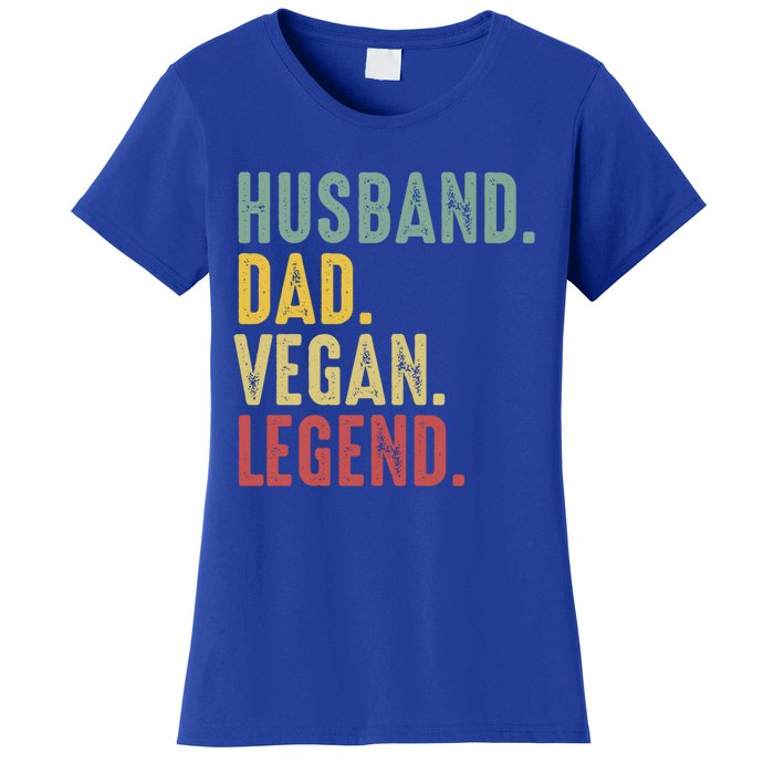 Husband Dad Vegan Legend Funny Best Father Daddy Marriage Gift Women's T-Shirt