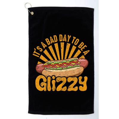Hot Dog Vintage Funny Saying It’S A Bad Day To Be A Glizzy Golf Towel