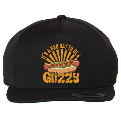 Hot Dog Vintage Funny Saying It’S A Bad Day To Be A Glizzy Wool Snapback Cap