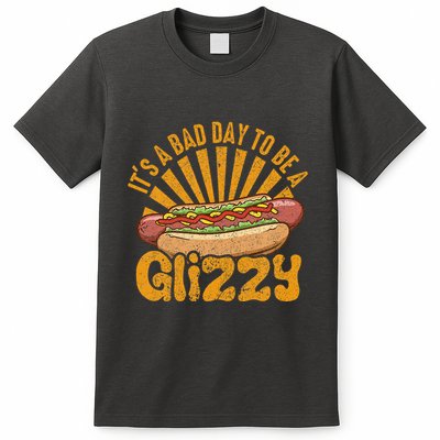 Hot Dog Vintage Funny Saying It’S A Bad Day To Be A Glizzy T-Shirt