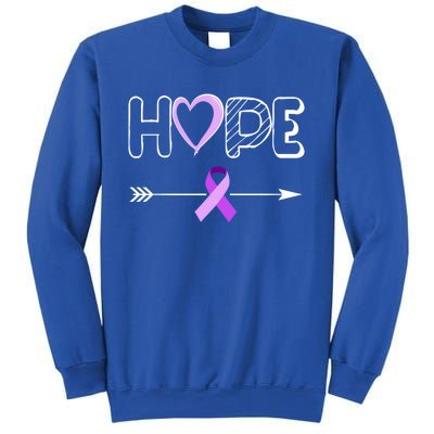 Hope Domestic Violence Ribbon Domestic Violence Awareness Cool Gift Sweatshirt