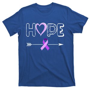 Hope Domestic Violence Ribbon Domestic Violence Awareness Cool Gift T-Shirt