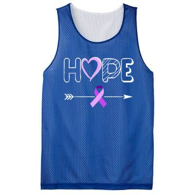 Hope Domestic Violence Ribbon Domestic Violence Awareness Cool Gift Mesh Reversible Basketball Jersey Tank