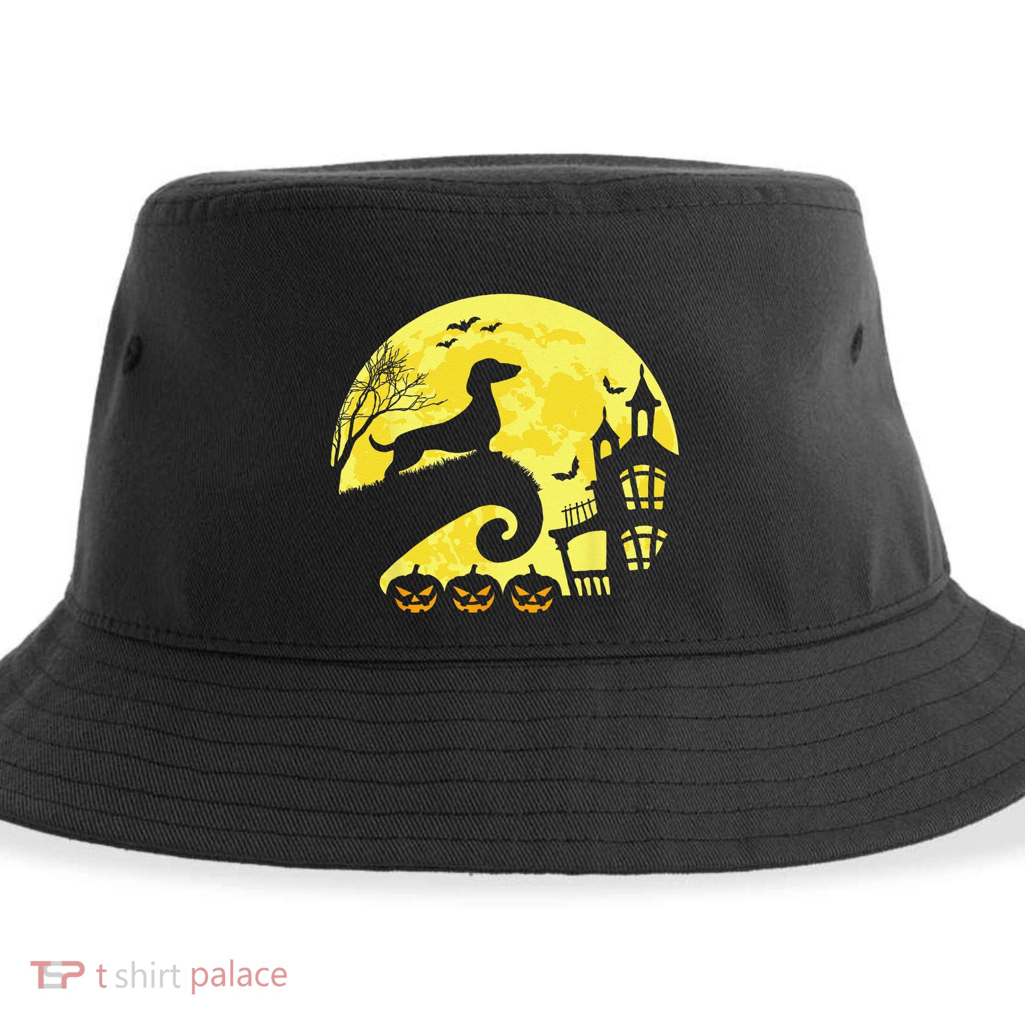 Halloween Dachshund Weenie Wiener Moonshine Sausage Dog Sustainable Bucket Hat