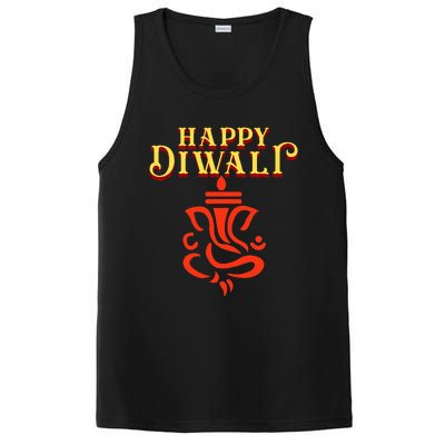 Happy Diwali With Lord Ganesha PosiCharge Competitor Tank